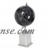 Decmode Glam 17 inch classy aluminum, marble and PVC globe, Black   566924639